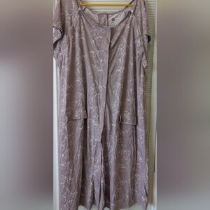 Kindred Bravely Nursing Breastfeeding Gown 1X-2X Lilac bloom Purple Delivery